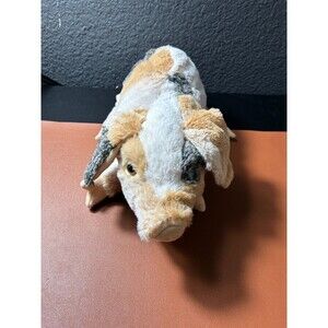 Folkmanis Calico Pig Plush Stuffed Animal Toy 10" Farm Animal